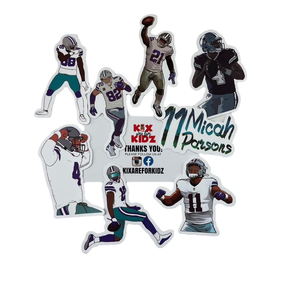 Dallas Cowboys Micah parsons , dak Prescott nfl stickers